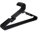 Standard Plastic Coat Hanger Black