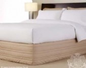 Logan & Mason Platinum 250 Thread Count  Horizontal Quilted Stretch Over Valance