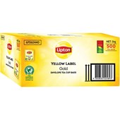 Lipton Yellow Label Gold Envelope Tea Bags 500 / Carton