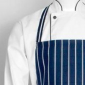 Chef's Bib Blue / White (Vertical) Stripes Apron