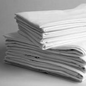 Diamonds Commercial White Fitted Sheets 142T.C., 140gsm