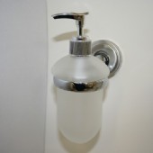 Burnished Chrome Wall Mounted Hand Soap Dispenser