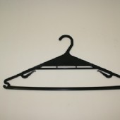 Standard Plastic Coat Hanger Black