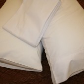 Commercial 250TC Flat White Sheets