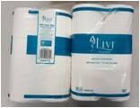 1055-LIVI Essentials Embossed Unwrapped Toilet Paper