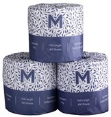 Matthews Wrapped Toilet Paper 400 Sheets Virgin 2 Ply - 96 Rolls