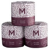 Matthews Luxury Wrapped Toilet Paper 400 Sheets Virgin 2 Ply - 96 Rolls