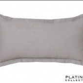 Platinum Ascot Pewter Long Cushion