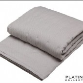 Platinum Ascot Pewter Quilted Coverlet