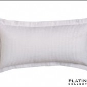 Platinum Ascot White Long Cushion