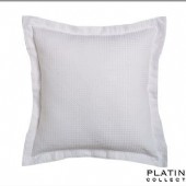 Platinum Ascot White Square Cushion