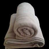 Polar Fleece Camel Coloured Blankets 350g