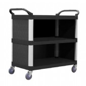3 Tier 895×505 Service Trolley with Cabinet
